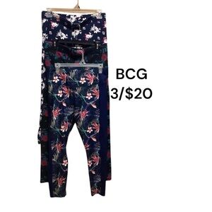 3/$25 BCG WOMENS SIZE LARGE LEGGINGS WORKOUT PANTS ATHLETIC PANTS